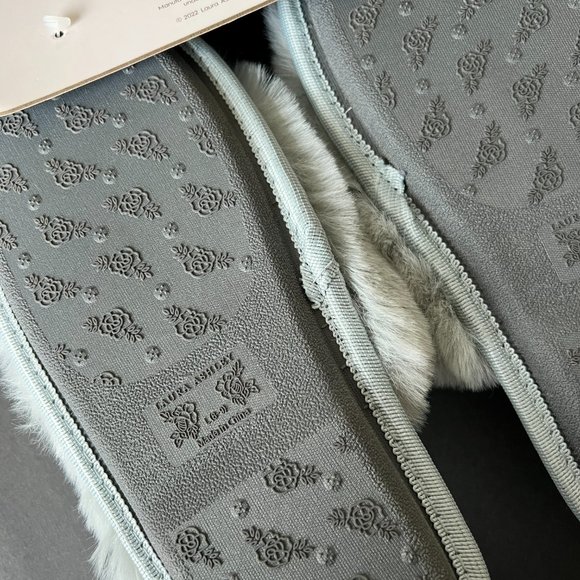 LAURA ASHLEY Memory Foam NWT Slippers Large 8-9 - Picture 4 of 5